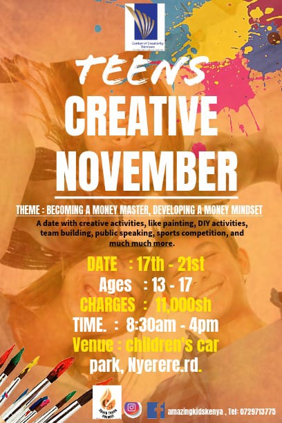 teens creative november poster